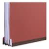 Universal Pressboard Classification Folder 8-1/2 x 14", Red, PK10 UNV10260
